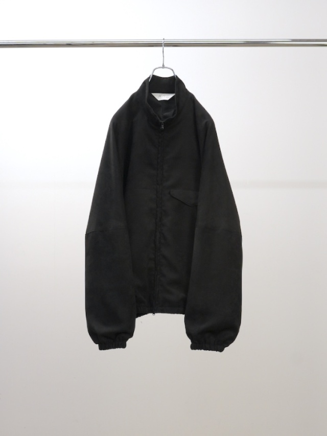 ANCELLM VEGAN SUEDE KIMONO BLOUSON BLACK 2025AW
