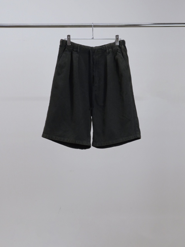 ANCELLM C/R DUCK SHORT PANTS BLACK 2026SS