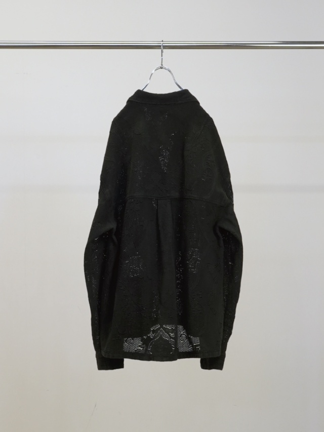 ANCELLM AGING LACE WORK SHIRT BLACK 通販ページ octavia[オクタヴィア]