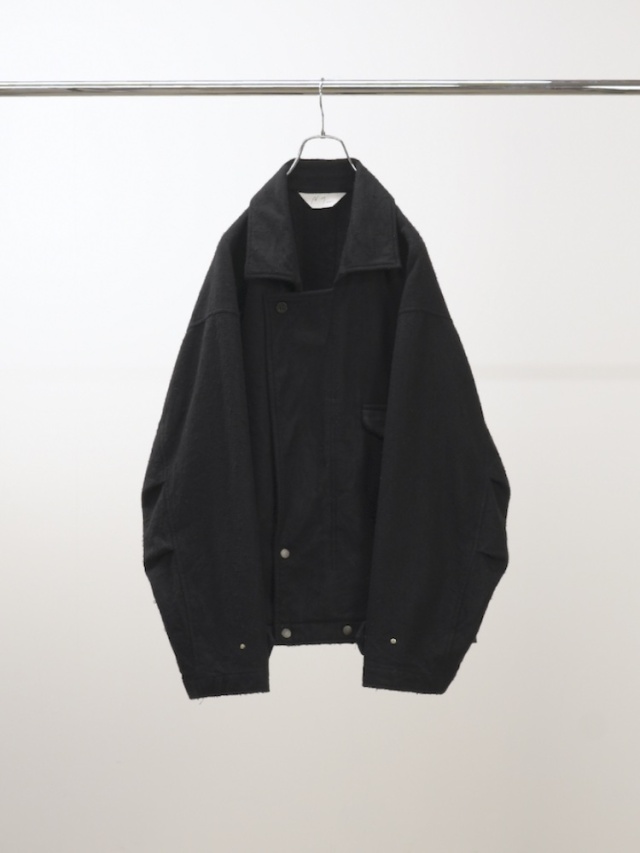 ANCELLM PILLING WOOL DOUBLE BLOUSON BLACK 2025AW 通販ページ