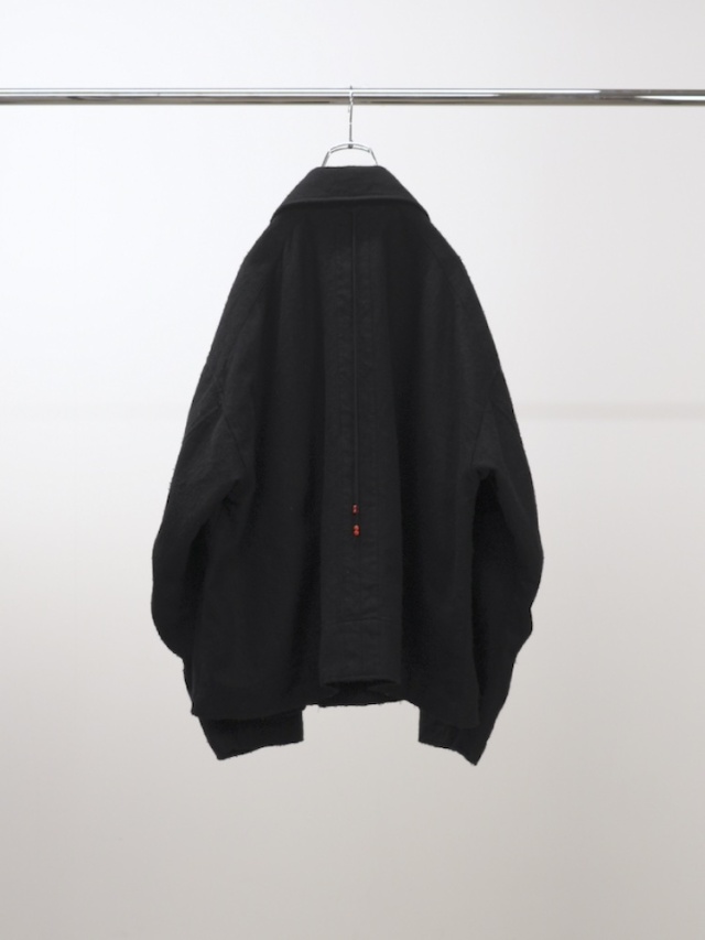 ANCELLM PILLING WOOL DOUBLE BLOUSON BLACK 2025AW 通販ページ