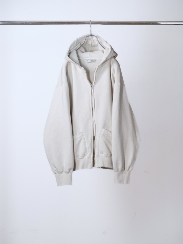 ANCELLM ZIP UP HOODIE G.WHITE 2026AW