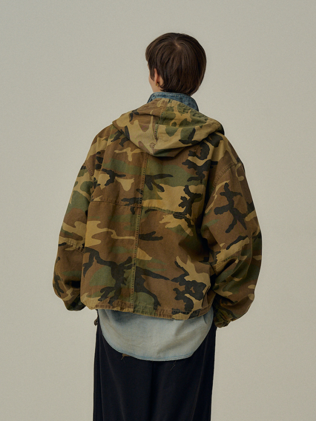ANCELLM CAMO ZIPUP HOODIE WOODLAND 2025AW 通販ページ octavia