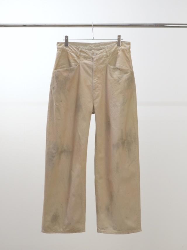 ANCELLM DENIM WIDE SLACKS SAND 2025AW