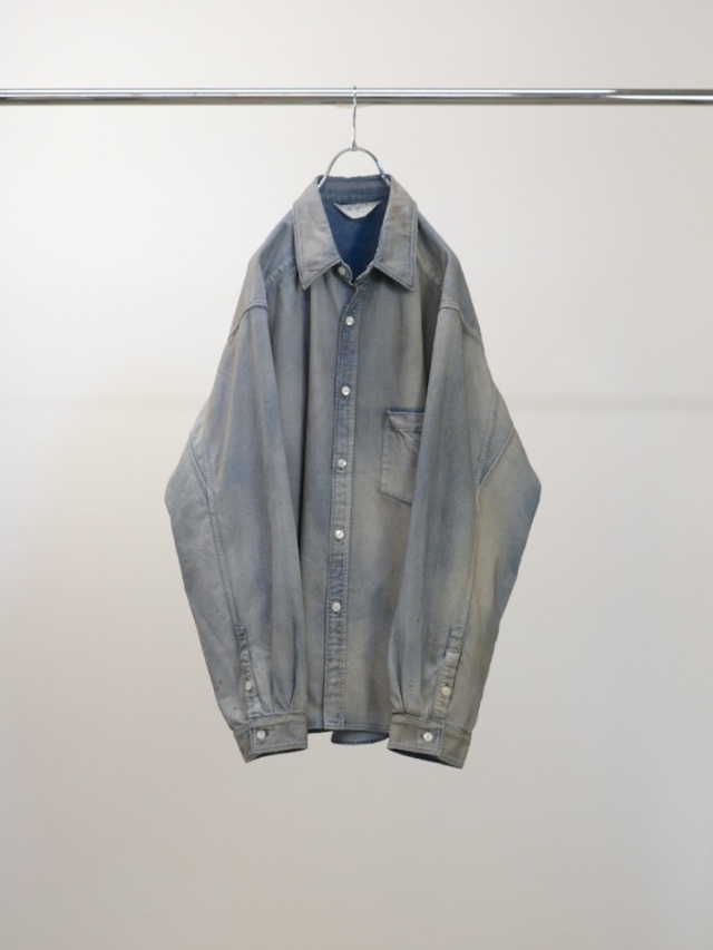ANCELLM DENIM DRESS SHIRT INDIGO 2025AW