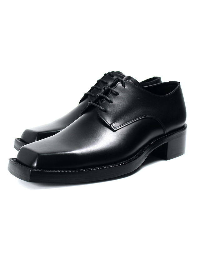 JOHNLAWRENCESULLIVAN SQUARE TOE DERBY SHOES BLACK 公式通販octavia
