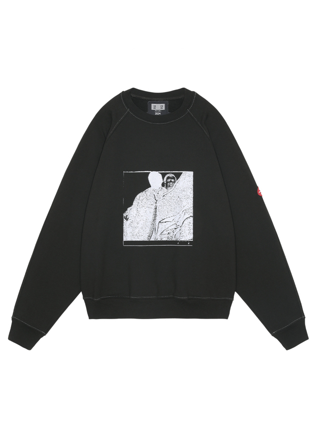 C.E/CAVEMPT MD Authorship BIG CREW NECK BLACK