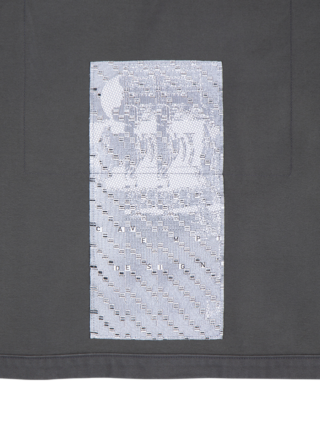 C.E / CAVEMPT PATCHED ZIP SHORT SHIRT JACKET CHARCOAL 通販