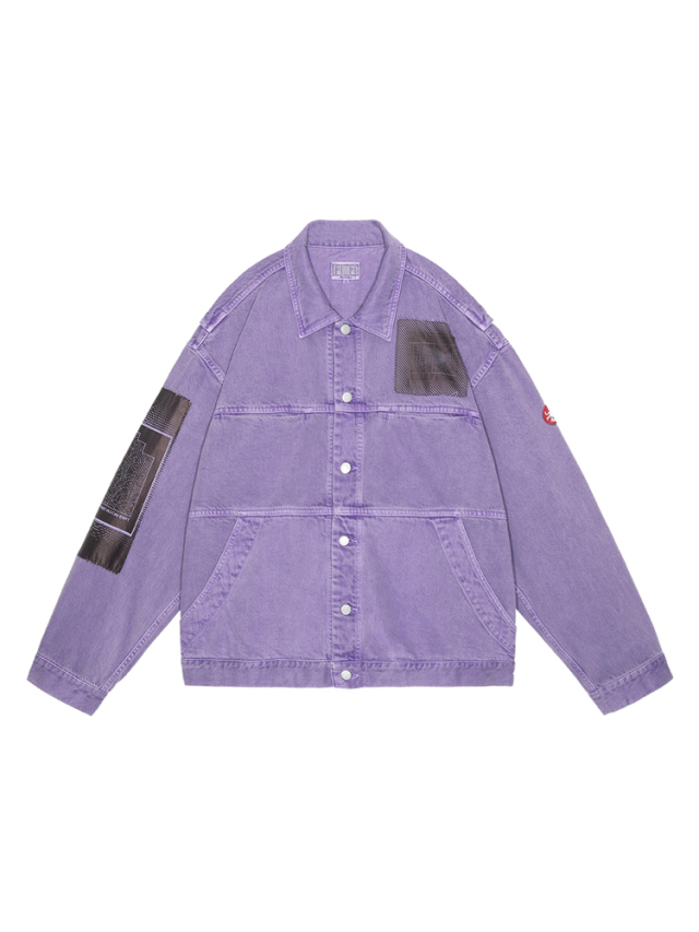 C.E/CAVEMPT OVERDYE VH EX DNA DENIM JACKET PURPLE