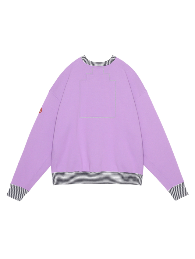 C.E Cavempt スウェット セットアップ パープル C.E / CAVEMPT STRIPE RIB SOLID CREW NECK PURPLE 通販 商品ページ