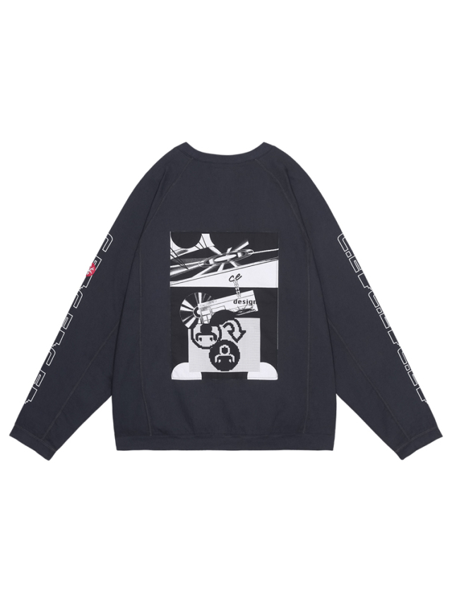 C.E / CAVEMPT MD P2P RAGLAN LONG SLEEVE CHARCOAL 通販 商品ページ