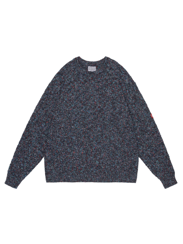 C.E/CAVEMPT MIX COLOURS LOOSE KNIT GREY 2025AW