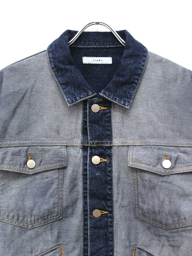 JIEDA/ジエダ BACK SIDE CUT OFF DENIM JACKET BACK SIDE DENIM 公式