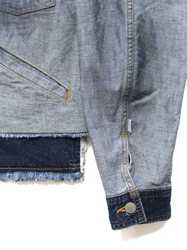 JIEDA/ジエダ BACK SIDE CUT OFF DENIM JACKET BACK SIDE DENIM 公式