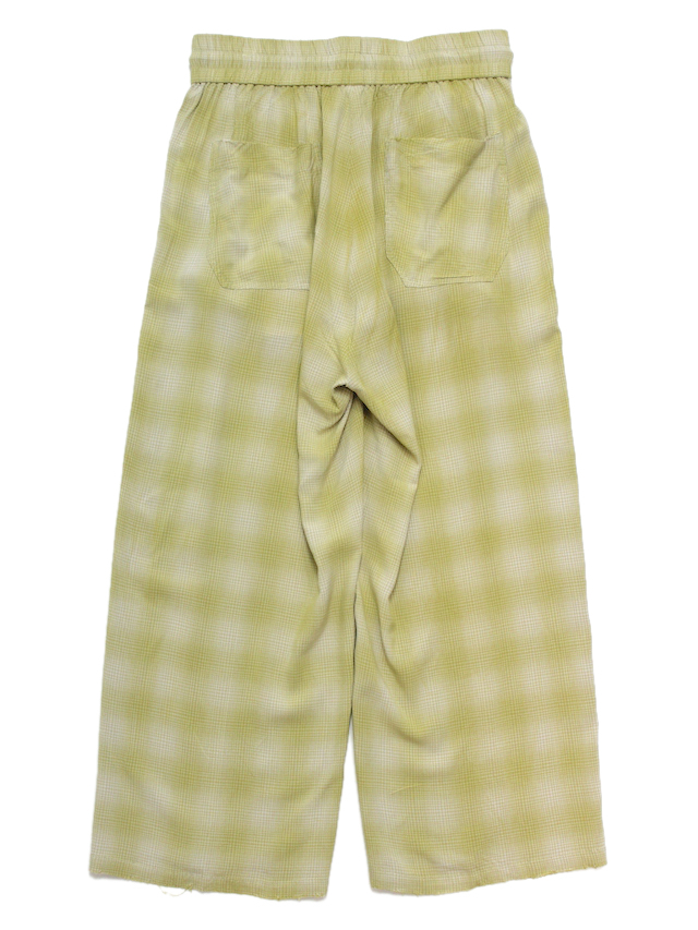ANCELLM アンセルム RAYON EASY SLACKS GREEN - 通販 - toptelha.net.br