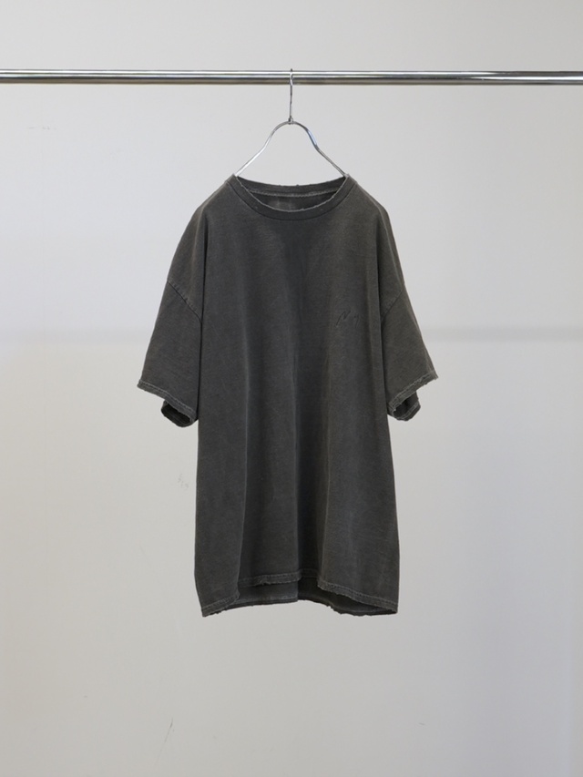 ANCELLM EMBROIDERY T-SHIRT BLACK 2026SS