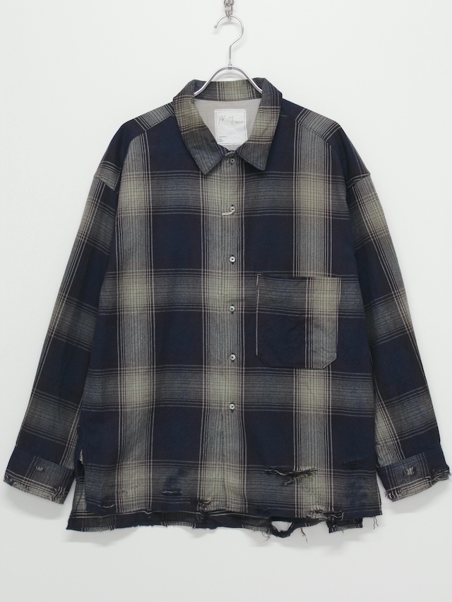 Argyle Damaged Check Shirt