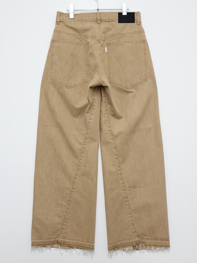 JIEDA/ジエダ 3D BAGGY COLOR DENIM BEIGE 公式通販octavia[オクタヴィア]