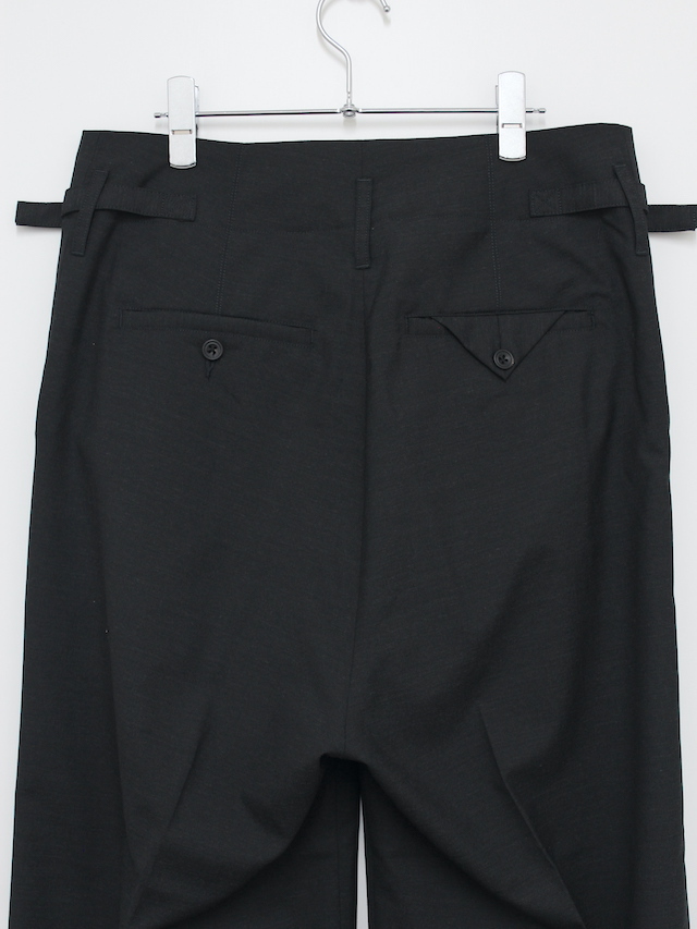 ANCELLM（アンセルム） 2024SS 24SS WOOL WIDE SLACKS Charcoal - Laid 