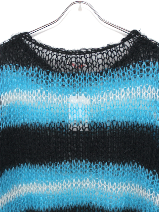 SYU.MAN × iiii MOHAIR KNIT PULLOVER BLUE/BLACK 公式通販octavia