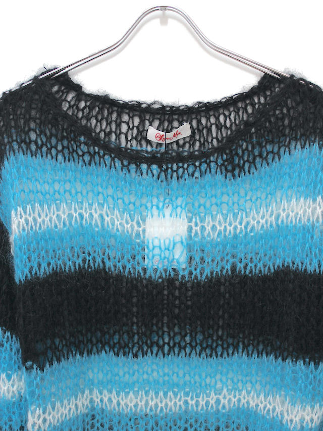 SYU.MAN × iiii MOHAIR KNIT PULLOVER BLUE/BLACK 公式通販octavia