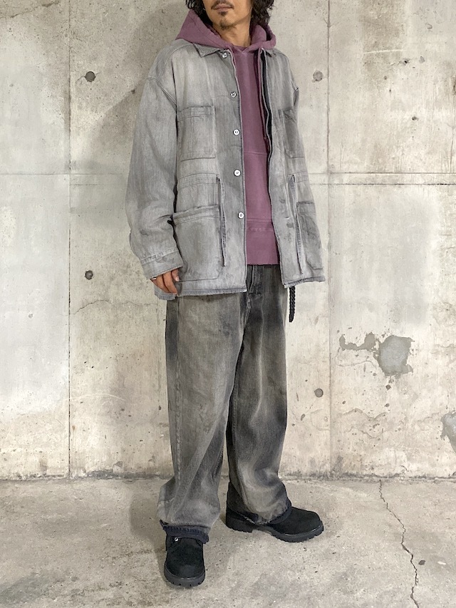 ジャケット・アウター ancellm 24aw AGING DENIMSHIRTJACKET ANCELLM 24AW AGING DENIM SHIRT JACKET