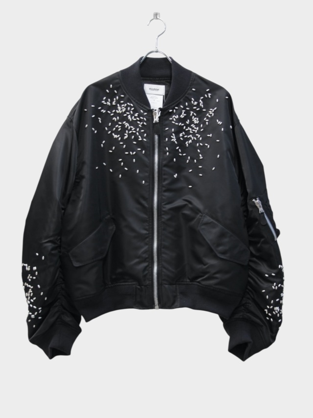 [10%POINTバック] doublet SPILLED RICE BOMBER JACKET CHARCOAL BLACK 2026SS