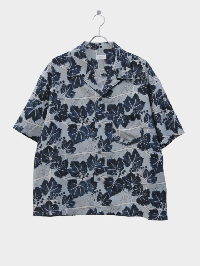 UNUSED SHORT SLEEVE PRINT SHIRT GRAY 2026SS