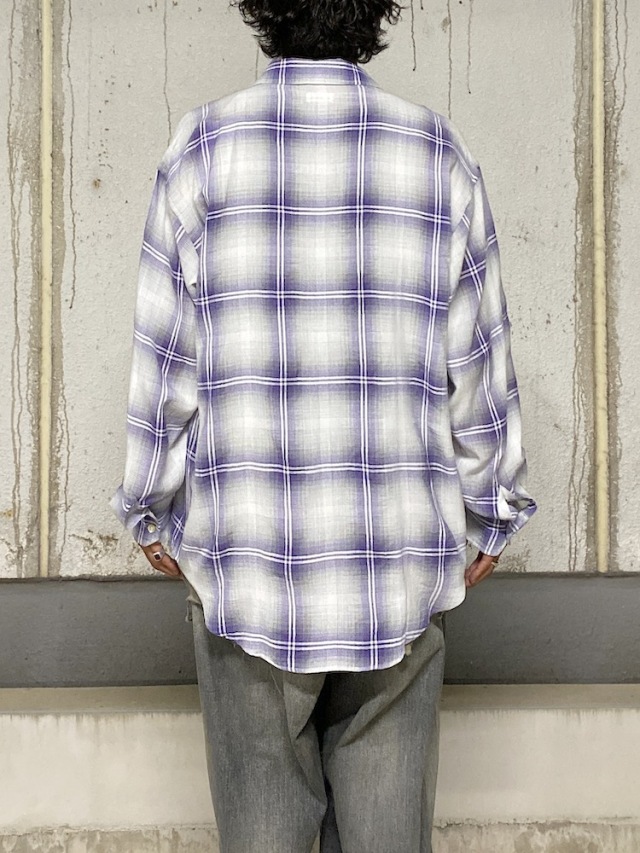 2025AW 完売 新品タグ付 Plage OMBRE CHECK シャツ ROTTWEILER / 2025AW先行予約 / R9 OMBRE CHECK SHIRT - RELAX WEB
