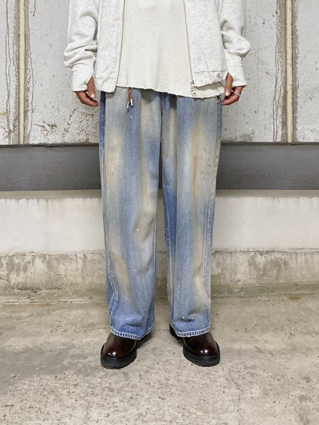 即完売 25aw ANCELLM アンセルム DENIM WIDE SLACKS Ancellm -DENIM WIDE SLACKS- / ANC-PT84-A / アンセルム デニム