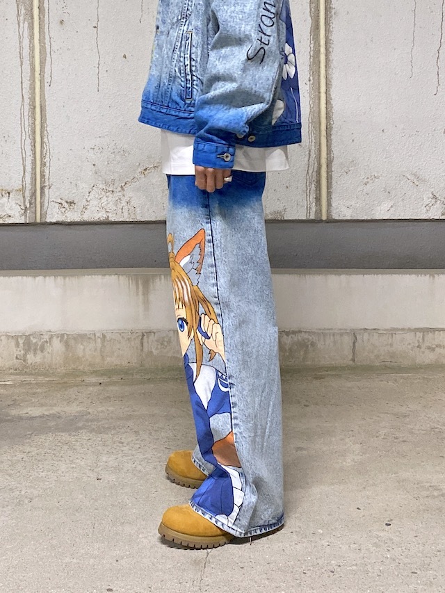 doublet ANIME HAND-PAINTING DENIM PANTS PINK 通販ページ