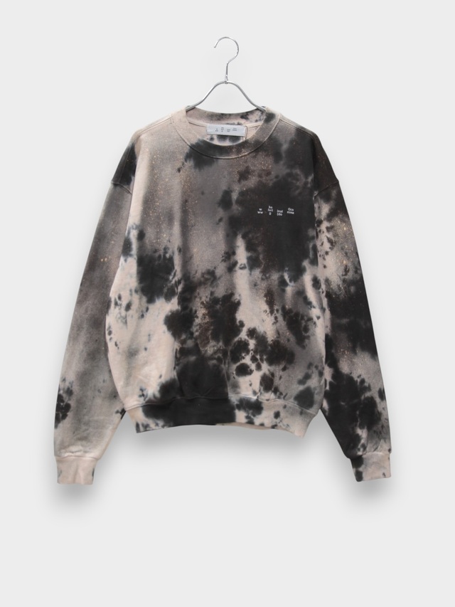 bal LOGO TIE DYE CREW SWEAT by YUKIDYE GRAY 2026AW