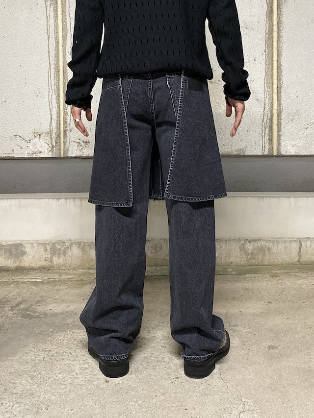 JIEDA SKIRT DENIM PANTS BLACK 通販 商品ページ octavia[オクタヴィア]