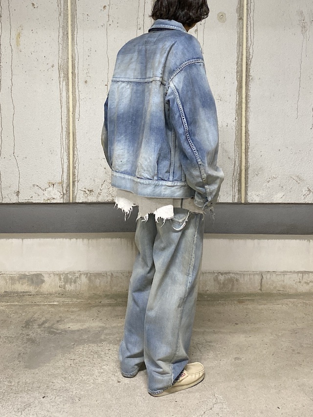 ANCELLM AGING STRAIGHT 5P DENIM PANTS INDIGO 通販ページ
