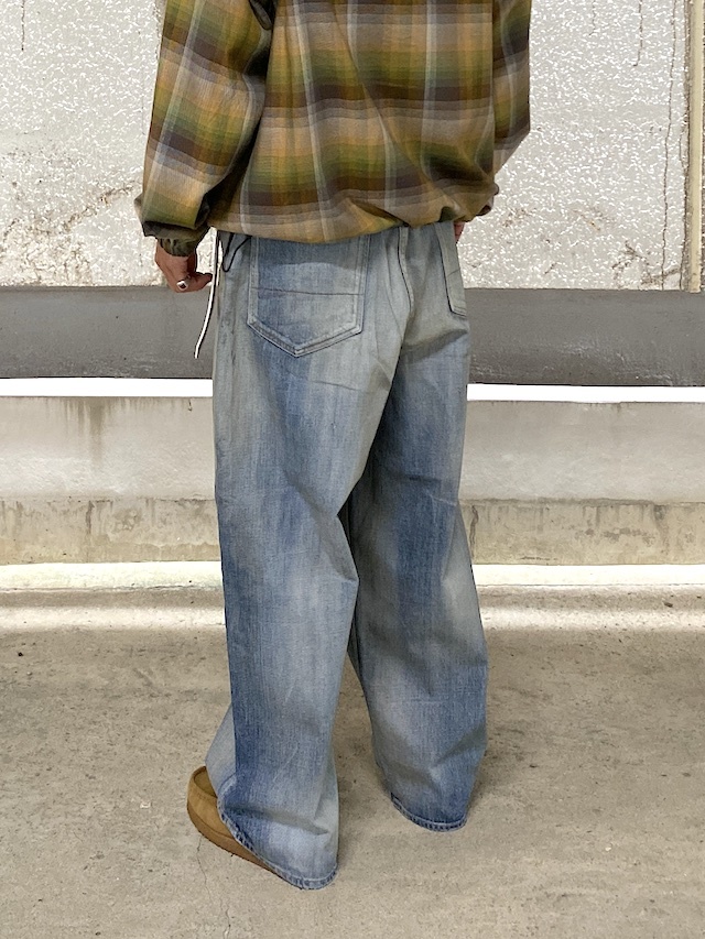 ancellm WIDE DENIM デニム パンツ comoli スムース aurale