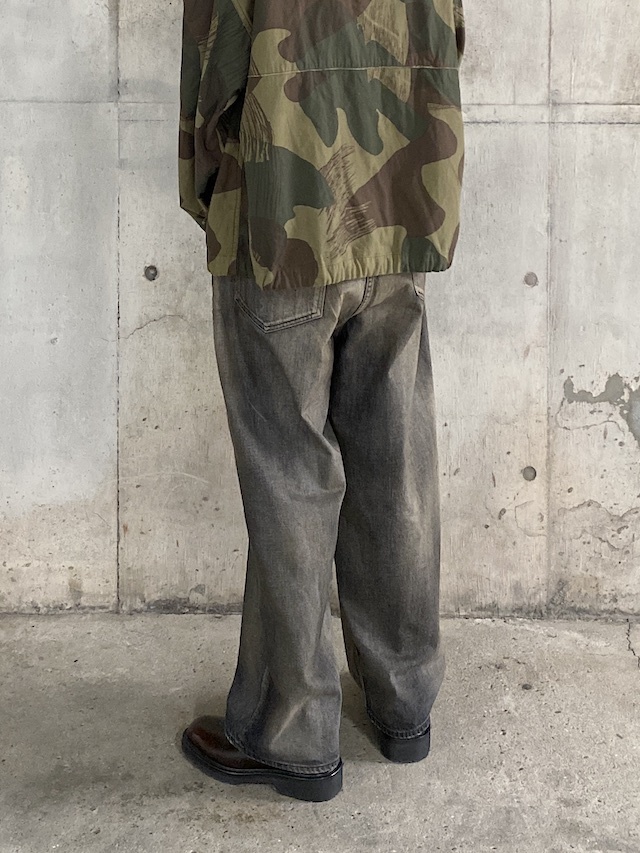 ANCELLM/アンセルム AGING WIDE DENIM 5P PANTS BLACK 通販 商品ページ 