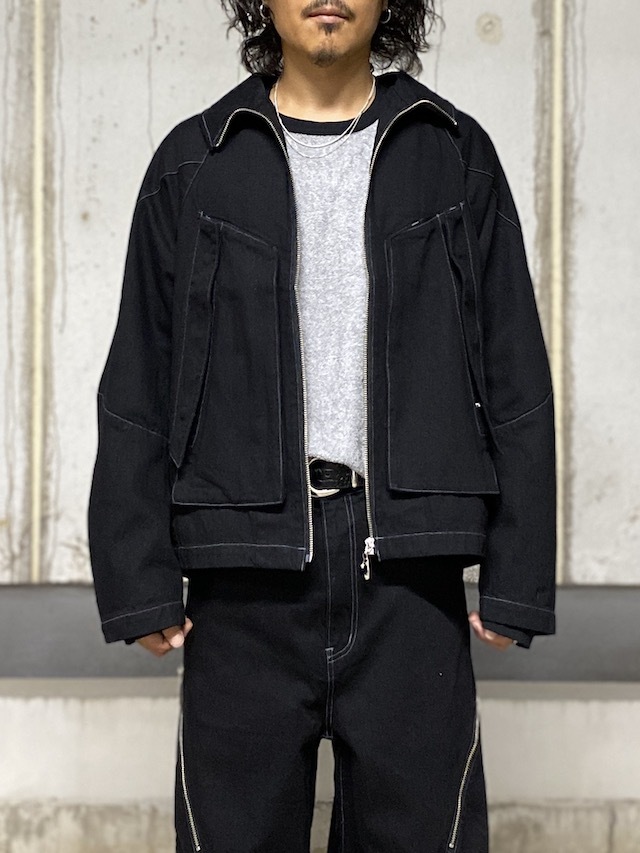 JIEDA/ジエダ DENIM DRAPING JACKET BLACK 通販 商品ページ octavia  