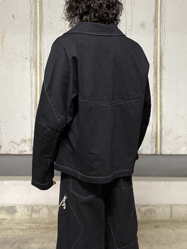 JIEDA/ジエダ DENIM DRAPING JACKET BLACK 通販 商品ページ octavia  