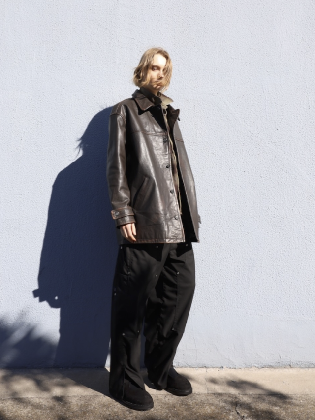 Jieda　レザーコート JieDa（ジエダ） カバーオール 「Jieda」別注 FAKE LEATHER CAR COAT