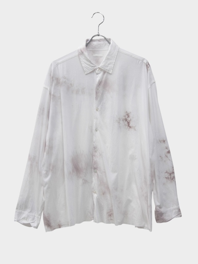 KANEMASA PHIL. 46G TIE DYE ARTISAN SHIRT WHITE GRAY DYE 2026AW