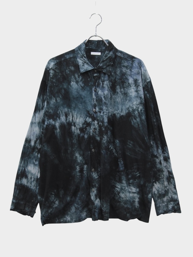 KANEMASA PHIL. 46G TIE DYE ARTISAN SHIRT BLACK CHARCOAL DYE 2026AW