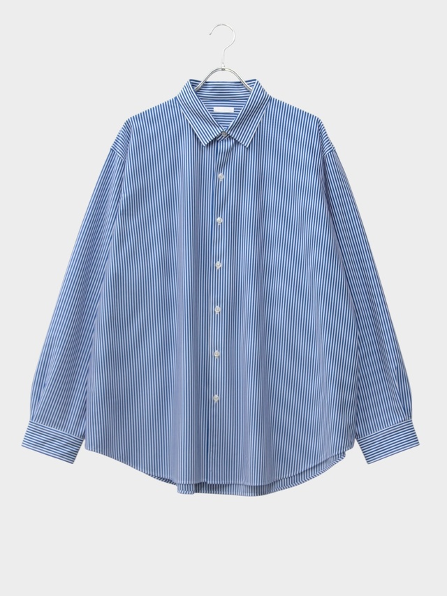 KANEMASA PHIL. 46G STRIPE ATMOSPHERE SHIRT NAVY WHITE 【継続品番】