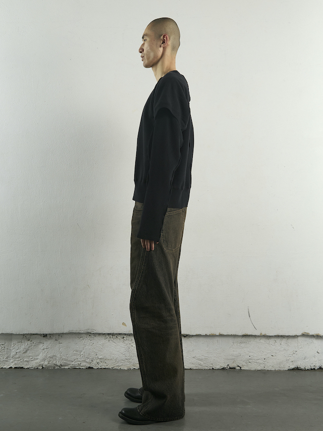 NVRFRGT 3D TWISTED JEANS MAD FADED BLACK 通販商品ページOCTAVIA 