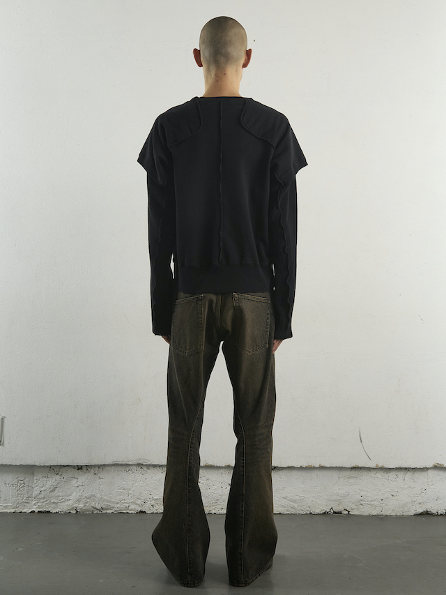 NVRFRGT Panelled Double Layer Sweatshirt