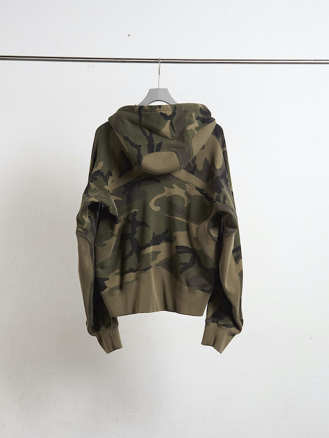 rrt S カーキ NVRFRGT PANELLED ZIP UP HOODIE WOODLAND 通販 商品ページ