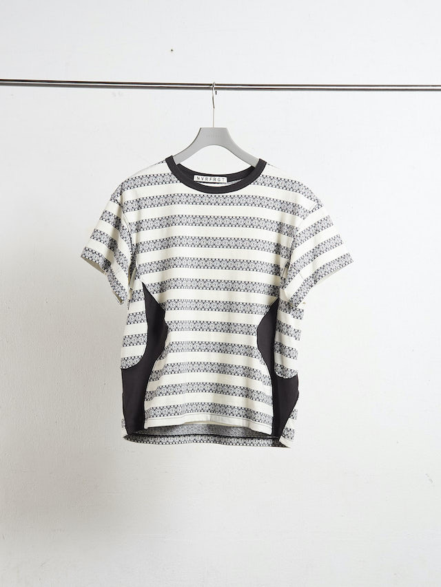 NVRFRGT NORDIC PATTERN JACQUARD T-SHIRT WHITE 通販 商品