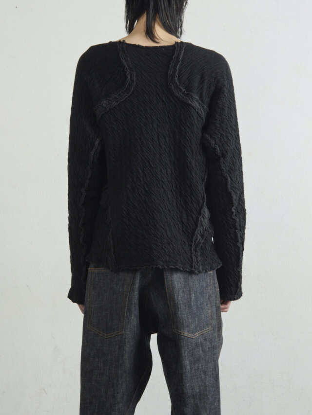 NVRFRGT PANELED LONG SLEEVE T-SHIRT BLACK 通販 商品ページ