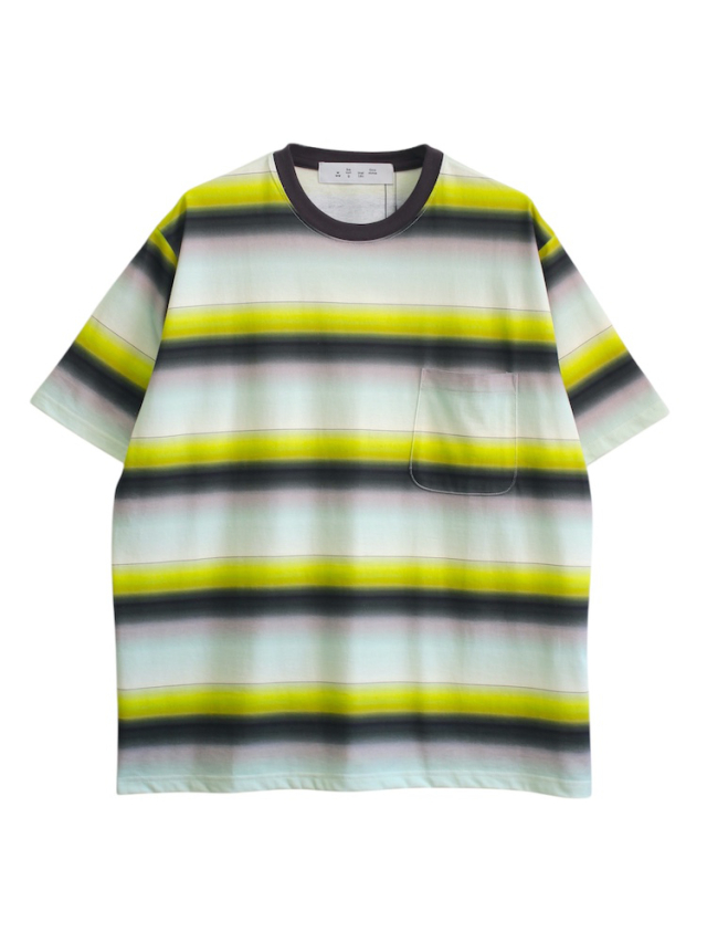bal GRADIENT STRIPE CREW NECK TEE MINT 2025SS