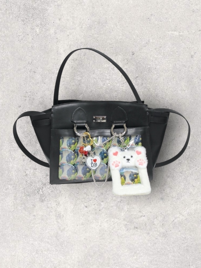 doublet LEATHER "ITA" SHOULDER BAG BLACK 2026SS