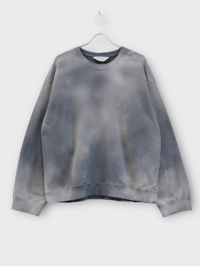 ANCELLM UNEVENNESS SWEAT SHIRT GRAY 2026SS 通販ページ octavia